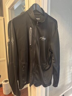 OGIO Black Lightweight Full-Zip Sport Jacket with White Accents